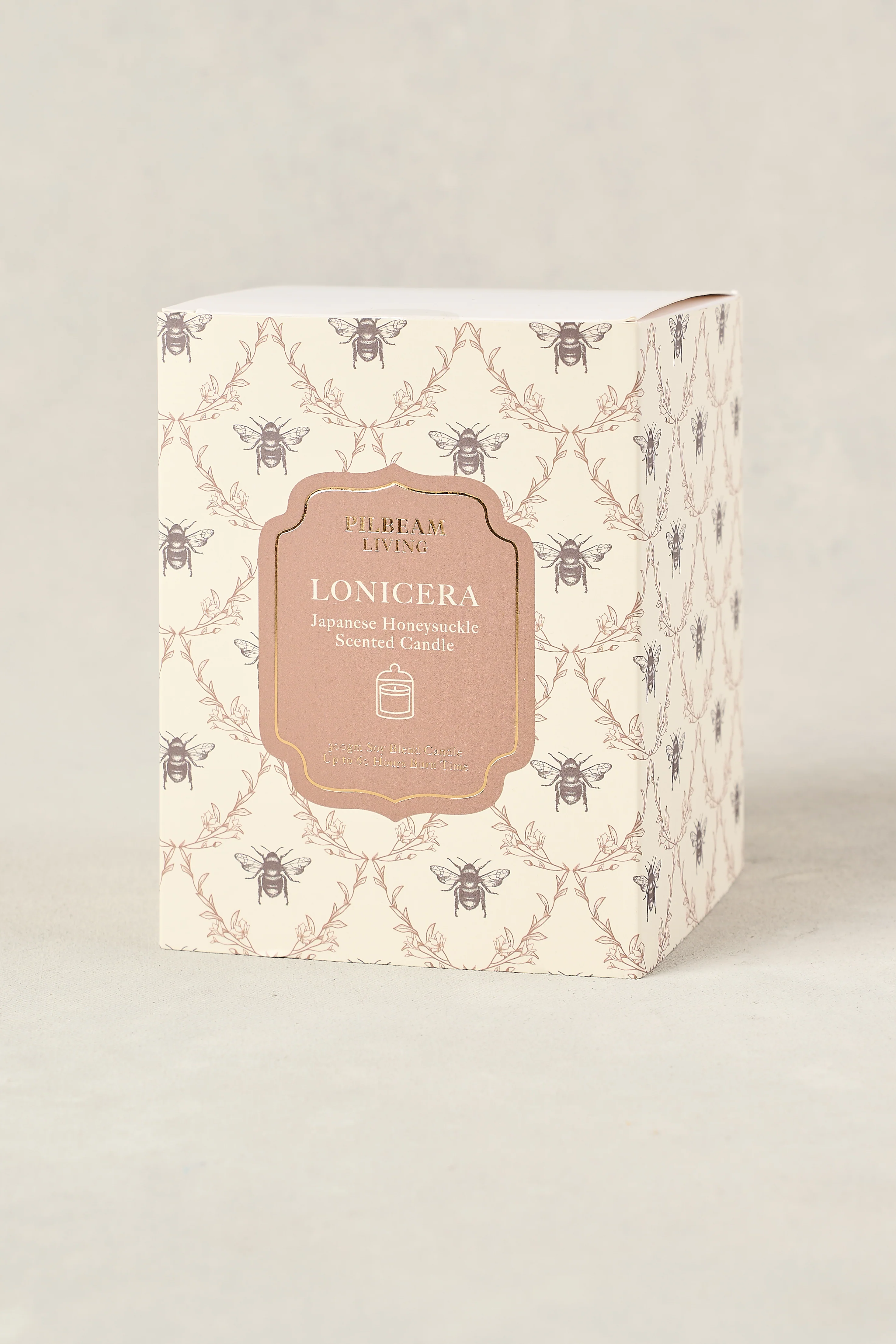 Bee Print Glass Cloche Candle - Skullriy