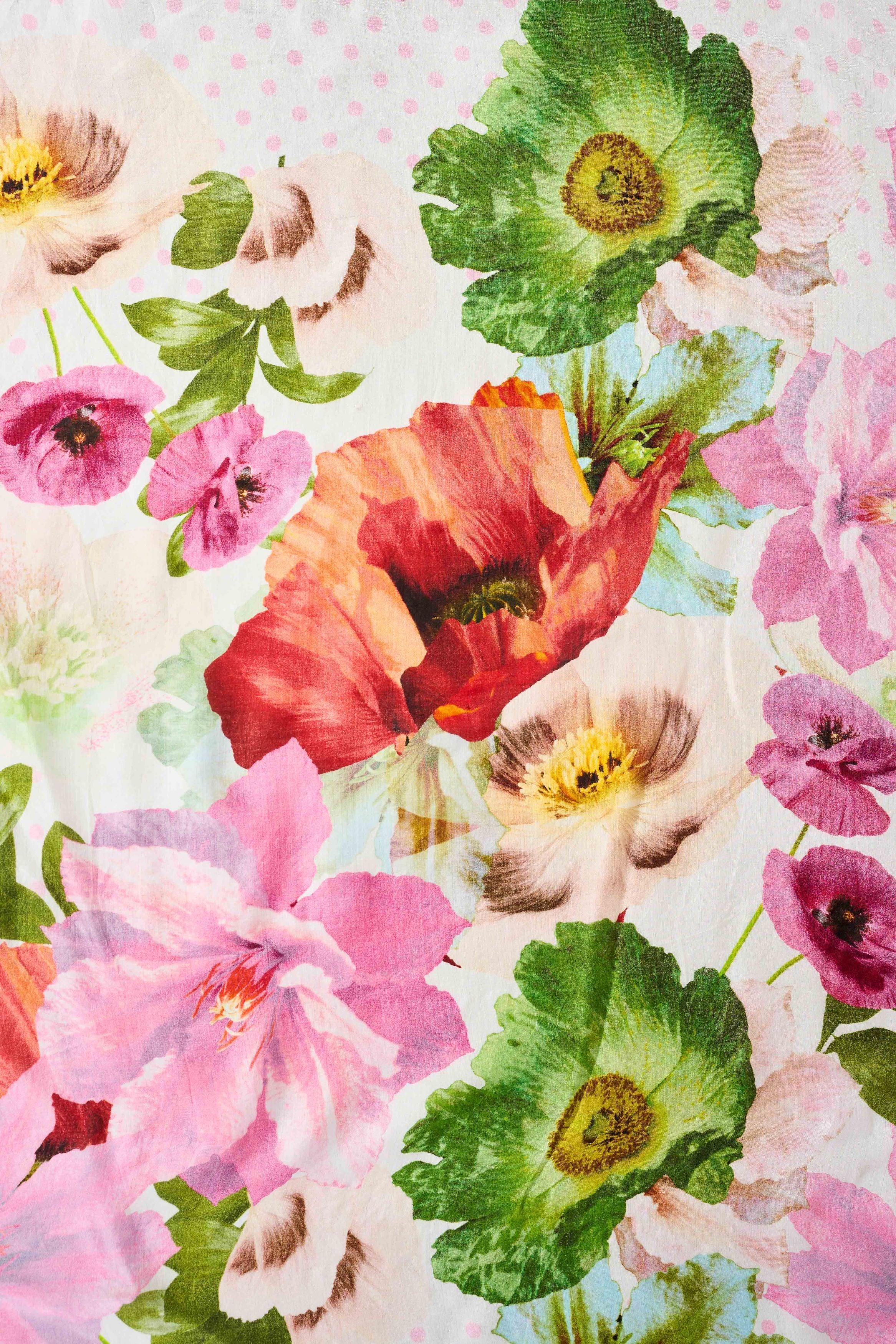 Multi Floral Silk Scarf - Multi - Skullriy