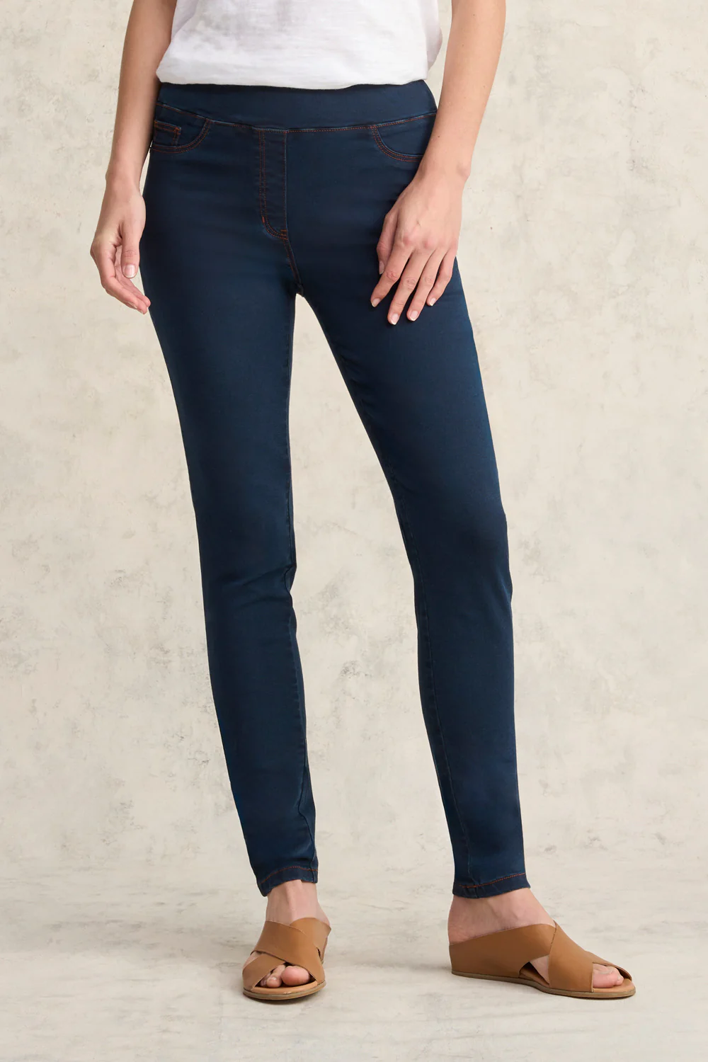Bengajean  Full Length Skinny Leg - Clean Denim Blue - Skullriy