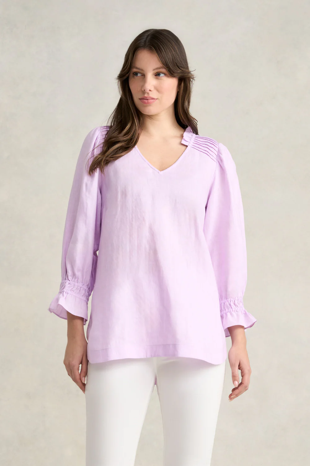 Linen Tunic - Lavender - Skullriy