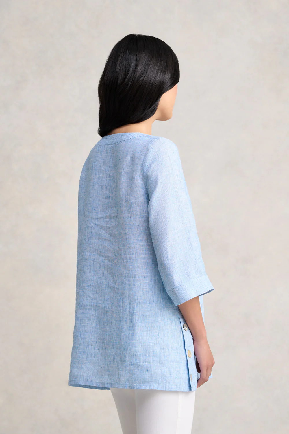 Linen Tunic - Chambray Cross Dye - Skullriy