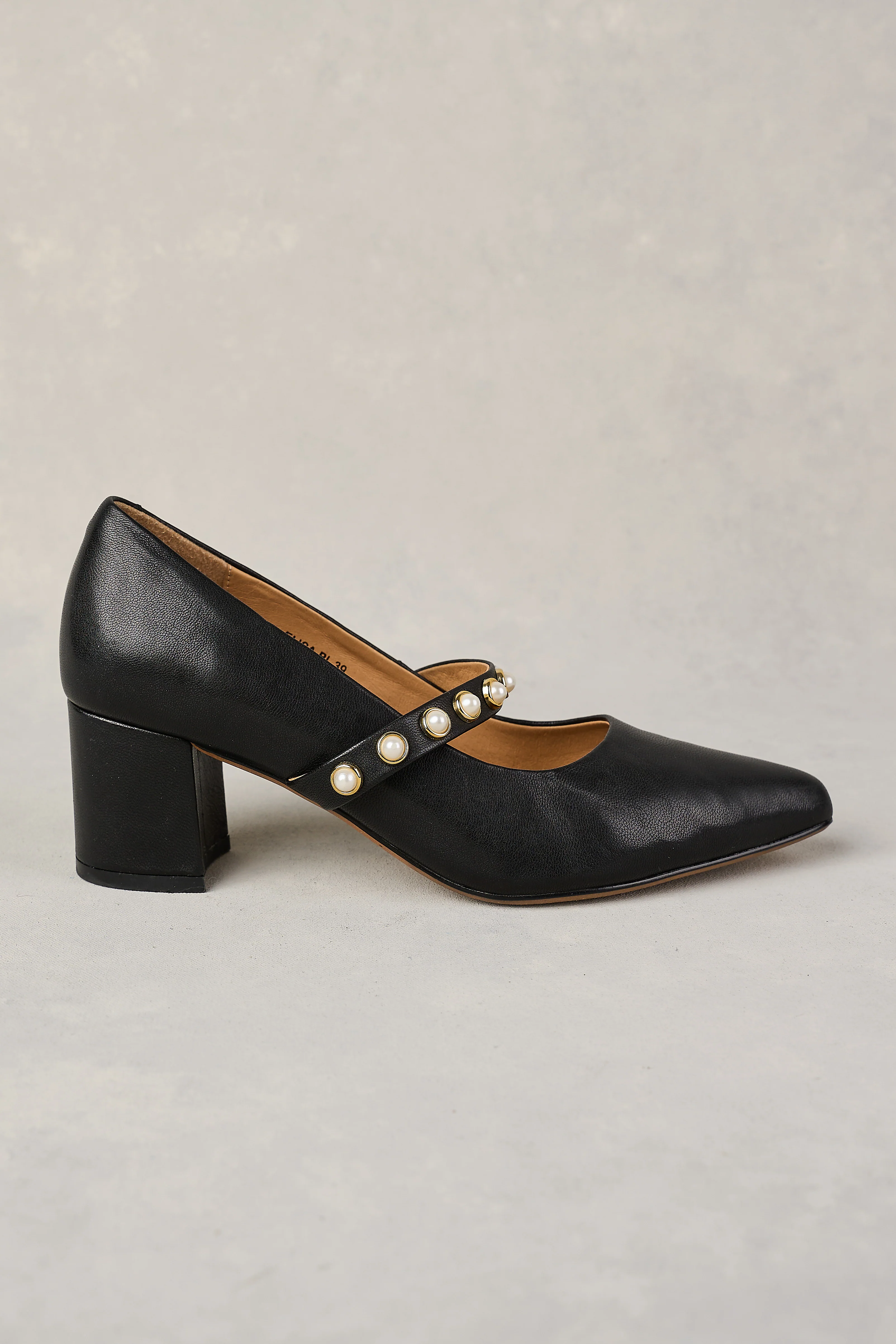 Elisa Pointed Heel - Black - Skullriy