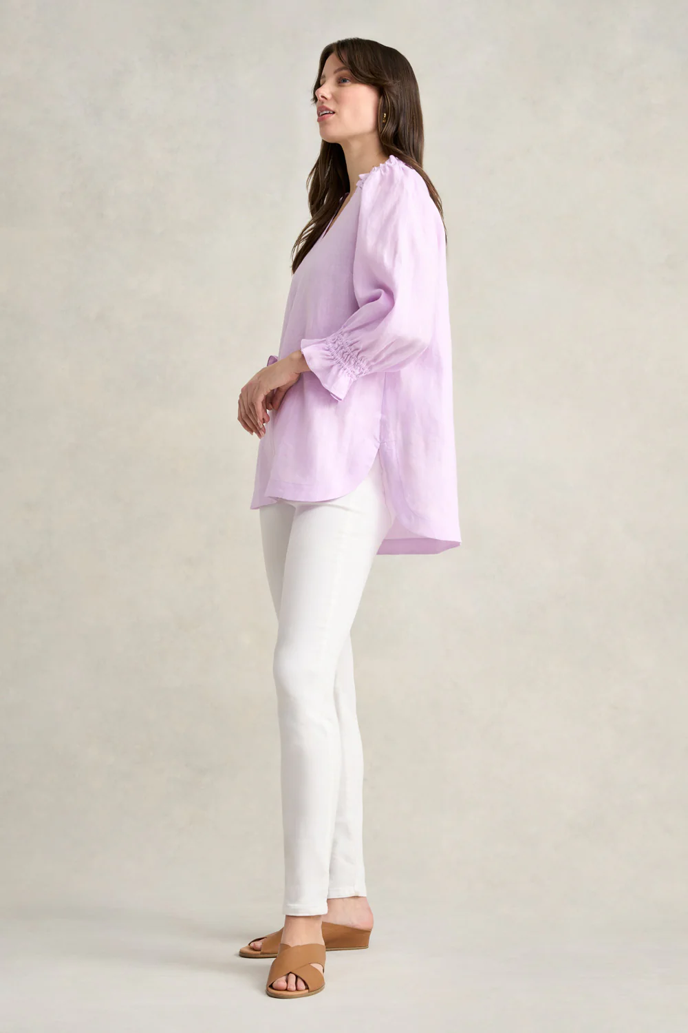 Linen Tunic - Lavender - Skullriy