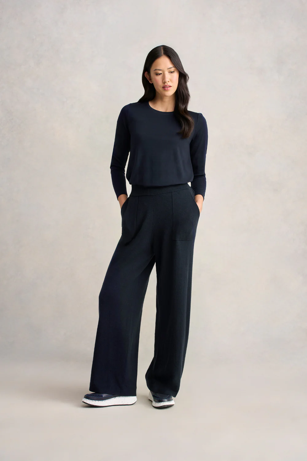 Wool Cashmere Pant - Ink - Skullriy