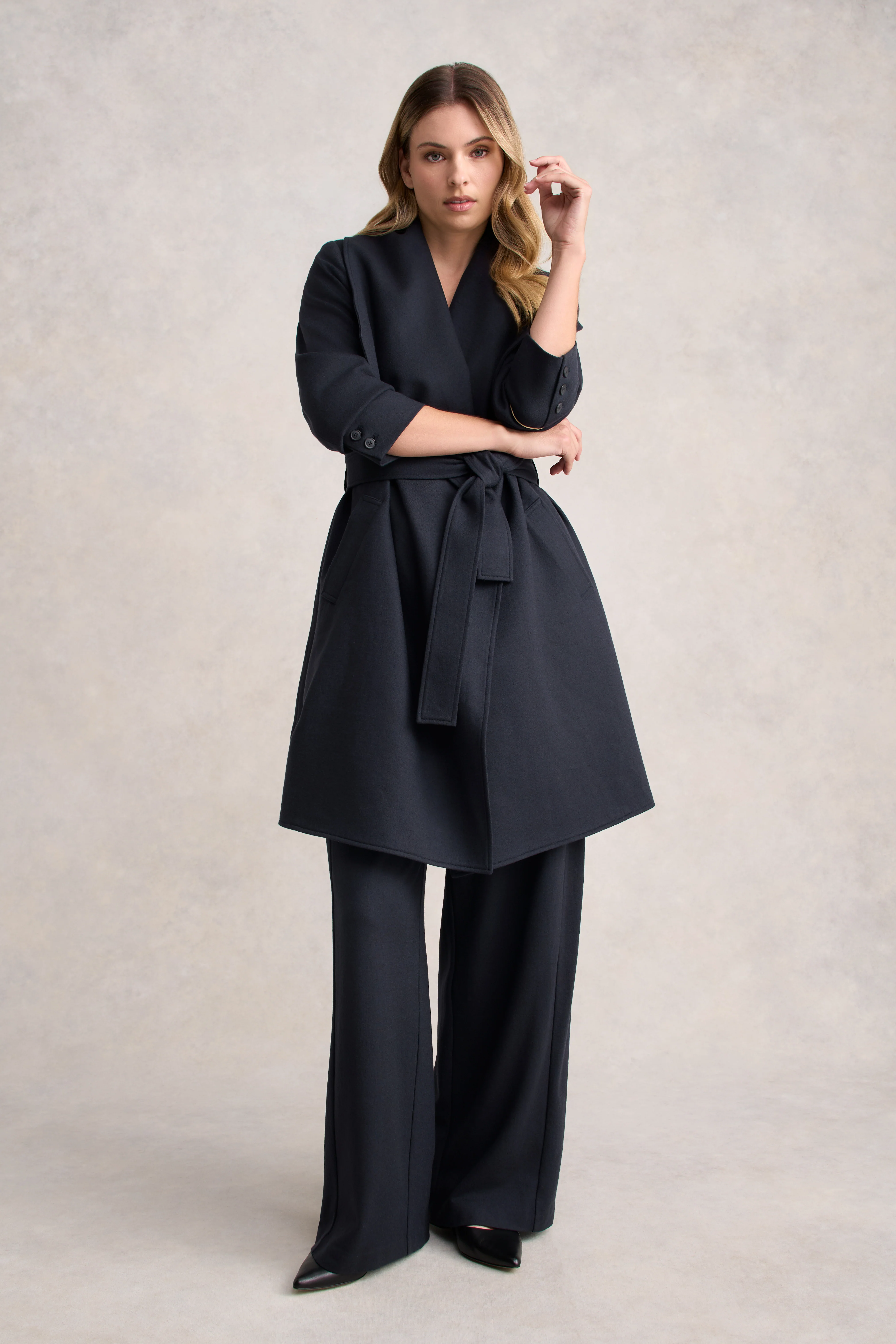 Wool Coatigan - Steel Grey - Skullriy