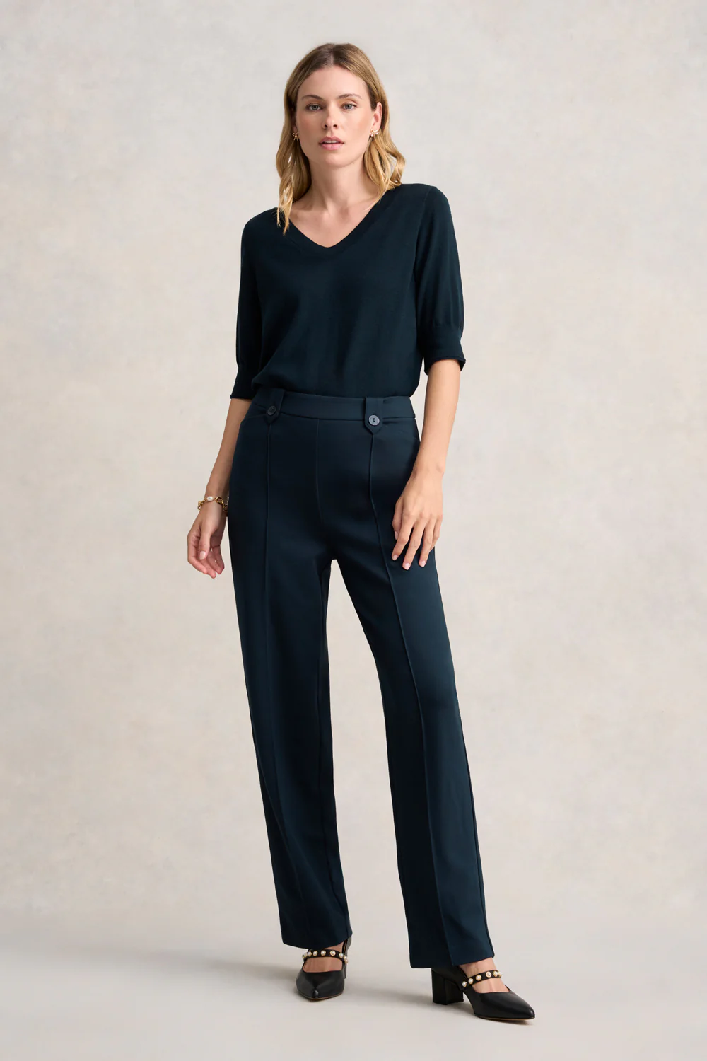 Wide Leg Ponte Pant - Skullriy