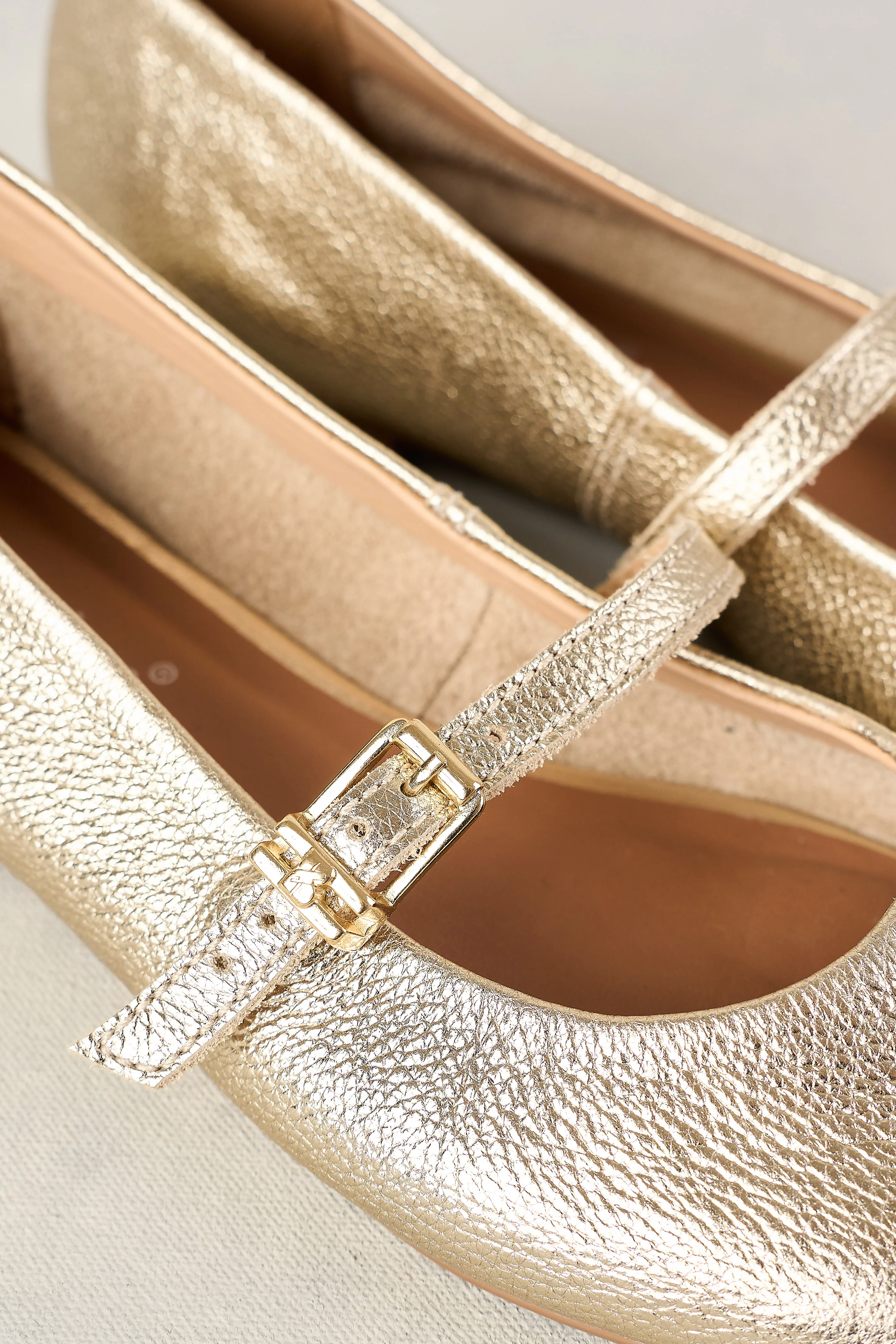 Nolita Ballet Flat - Gold - Skullriy
