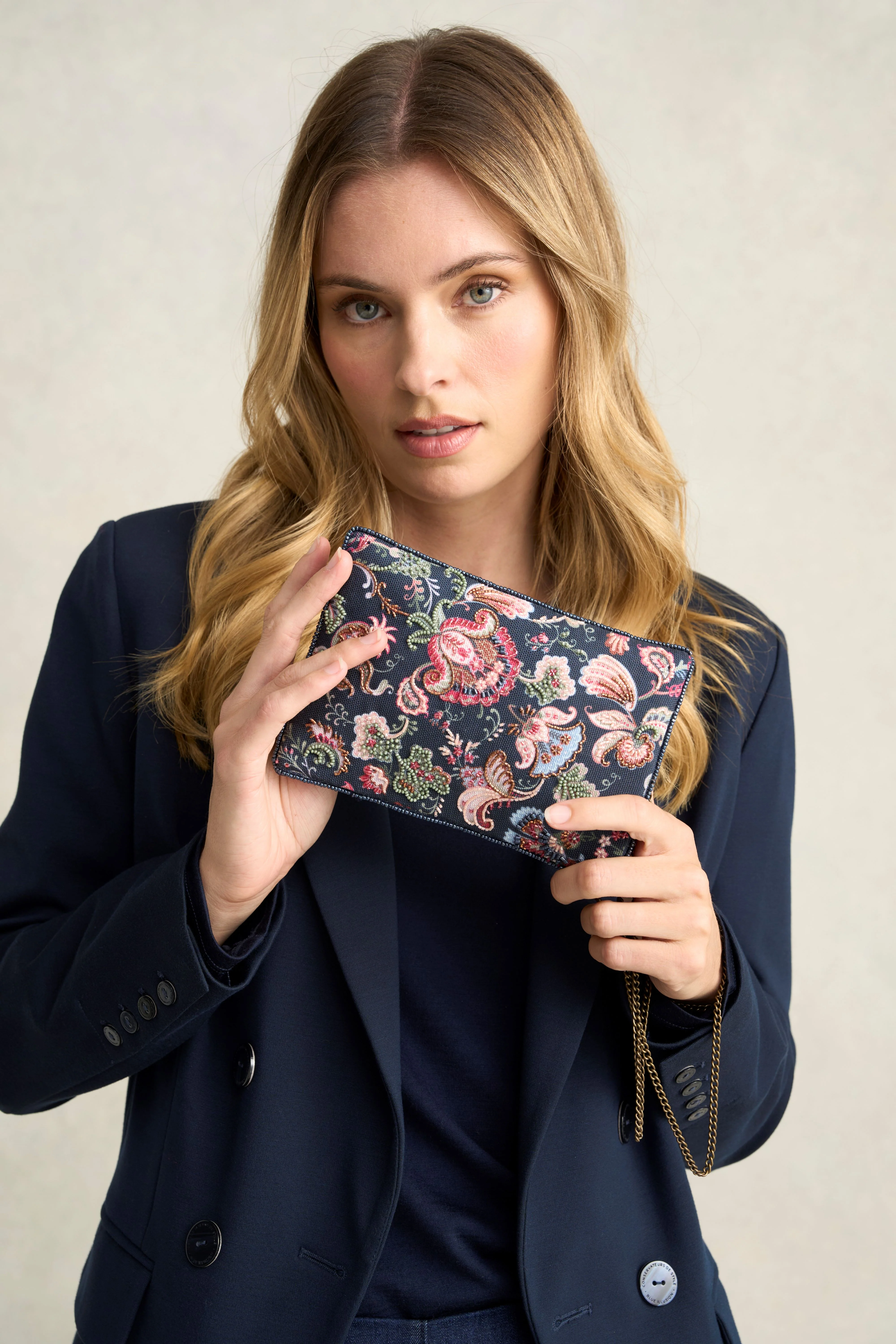 Tapestry Print Cos Bag - Multicolour - Skullriy