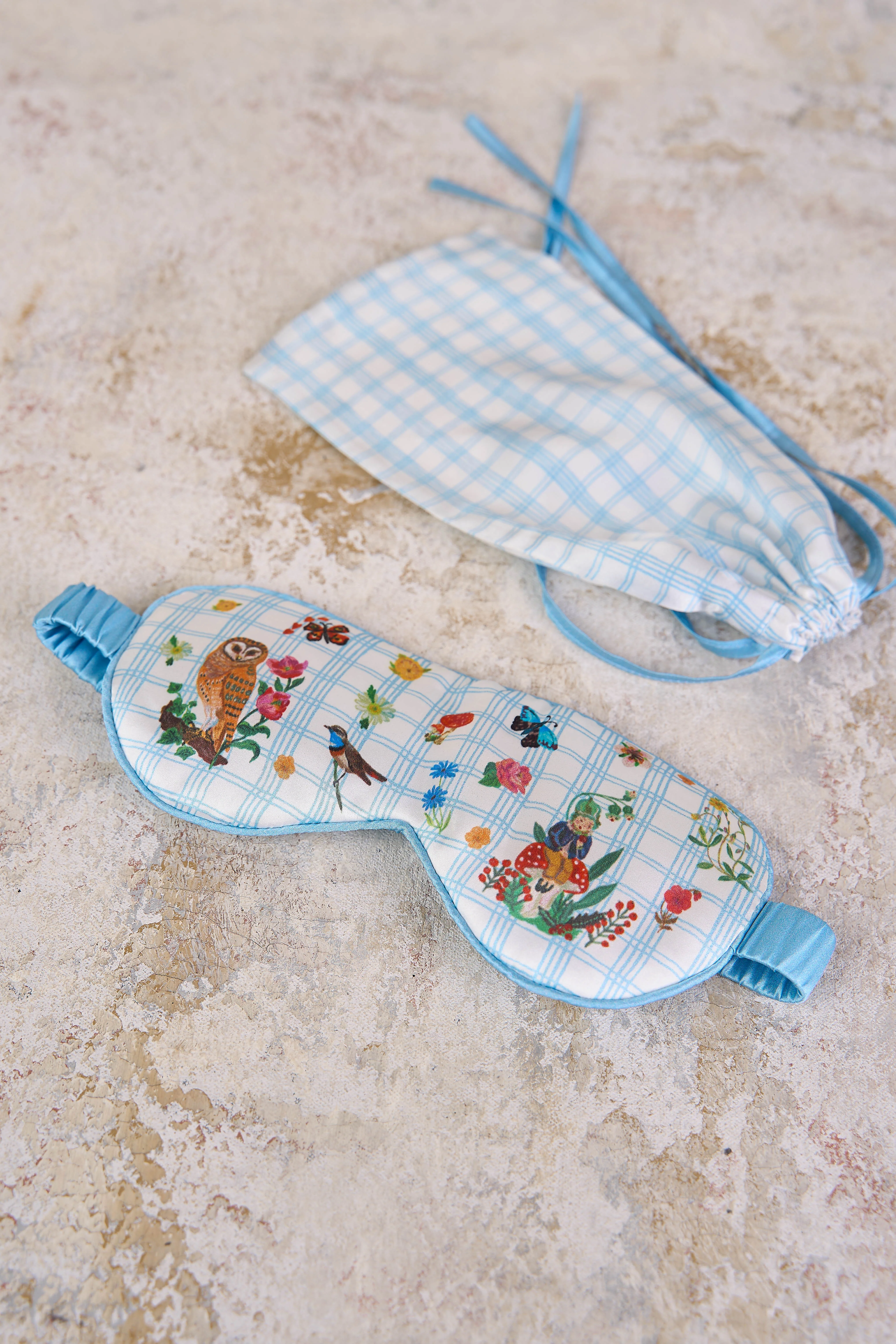 Nathalie L  t   Check Eye Mask - Skullriy