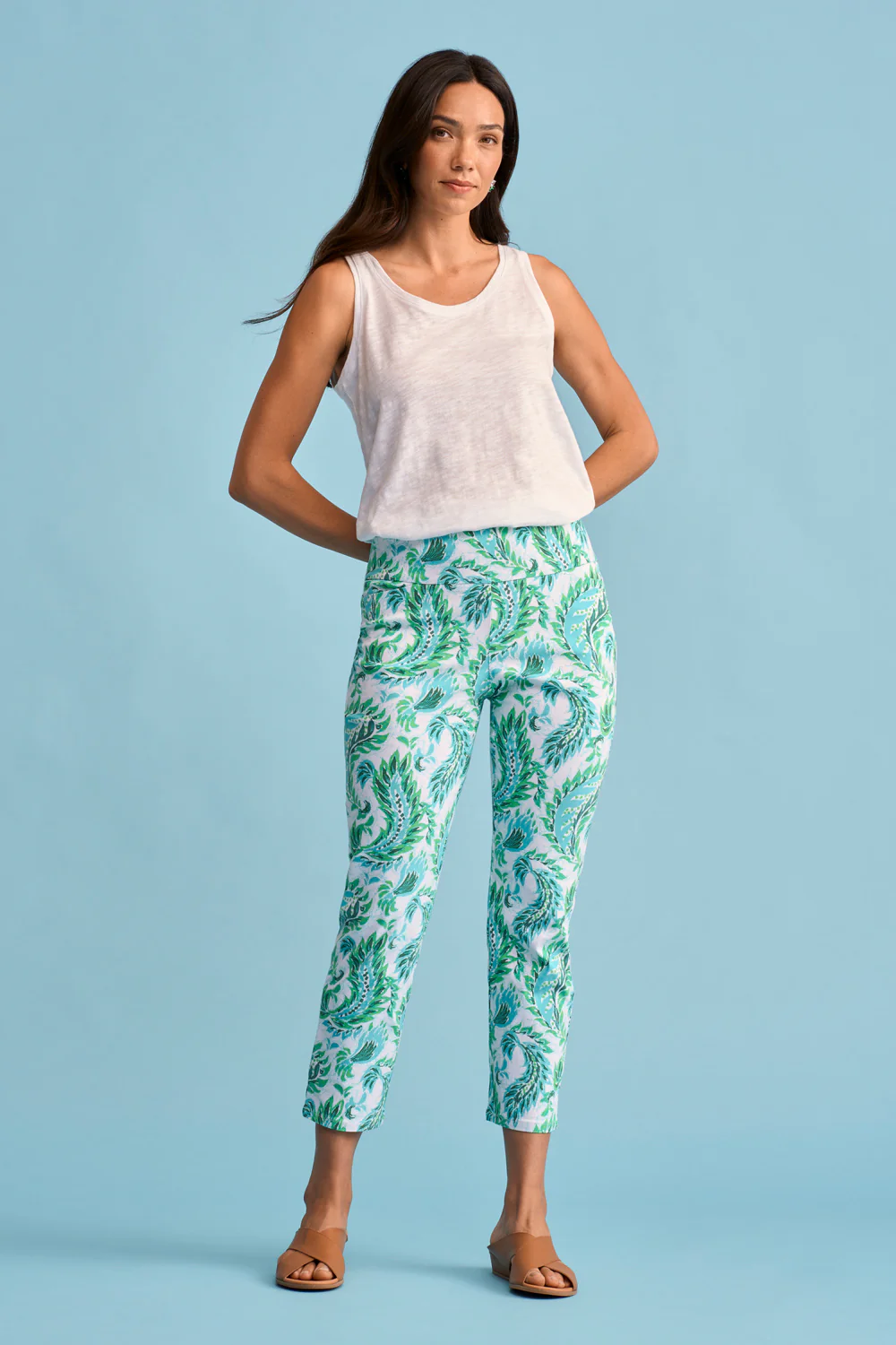 Lightweight Print Pant - Unfurling Fern - Skullriy