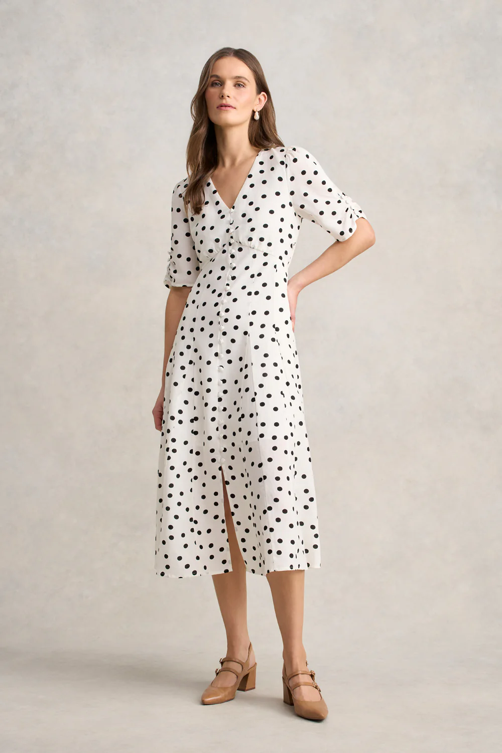 Spot Panel Dress  C Spot Print - Skullriy