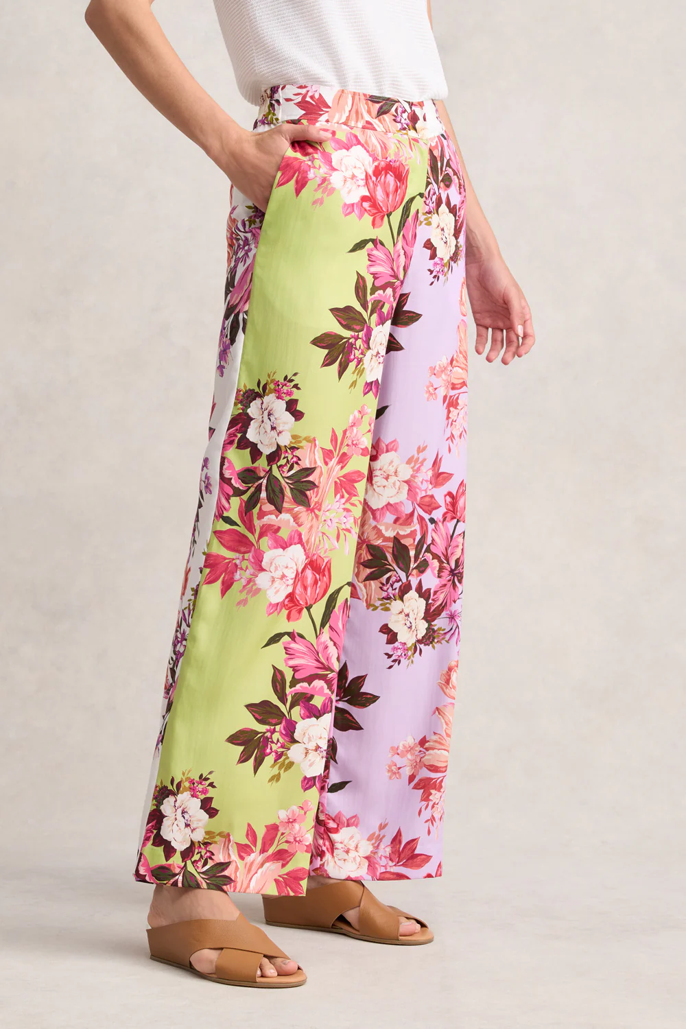 Spliced Floral Soft Pant - Spliced Floral - Skullriy