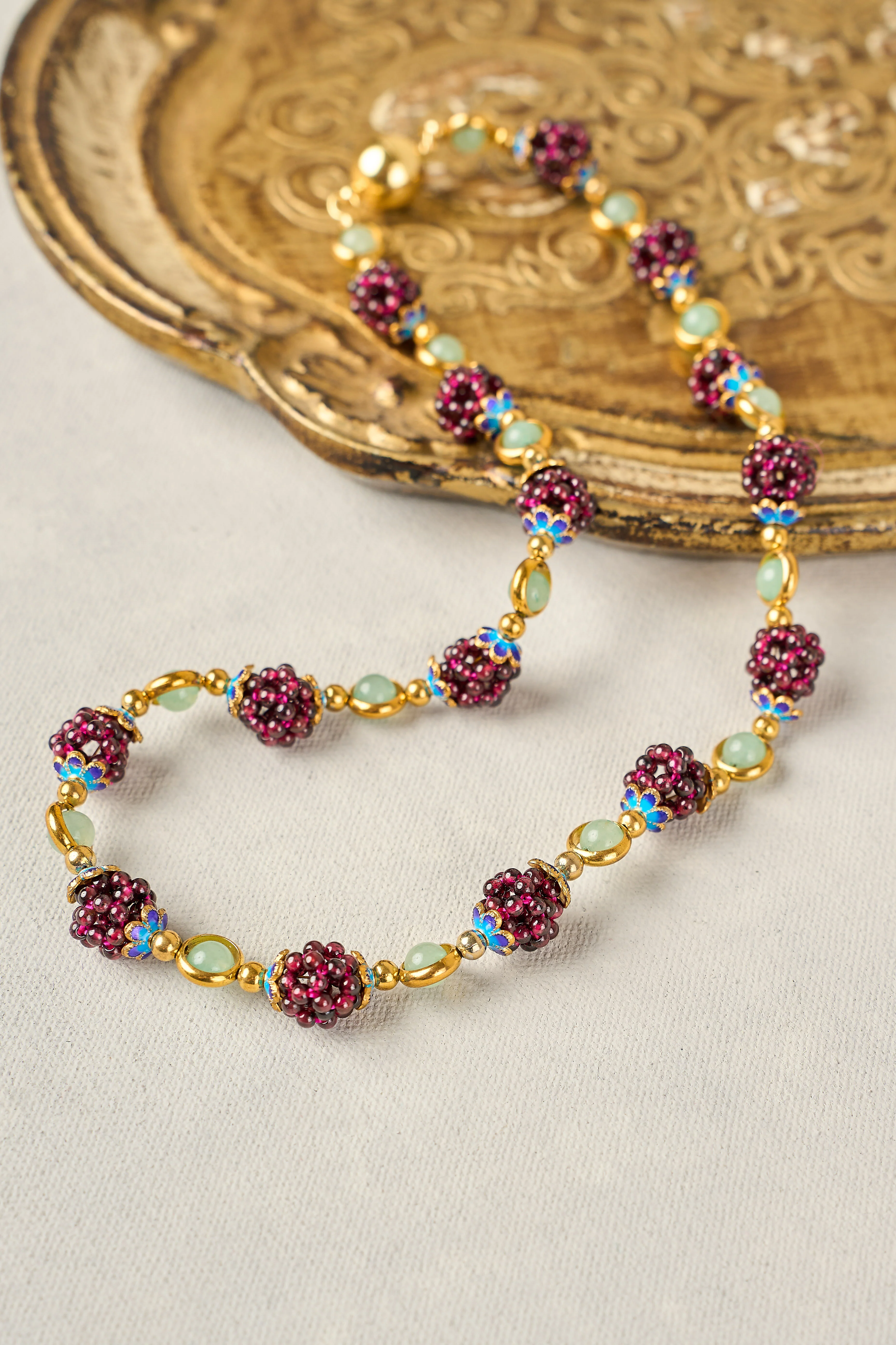 Beatriz Beaded Necklace - Multi - Skullriy