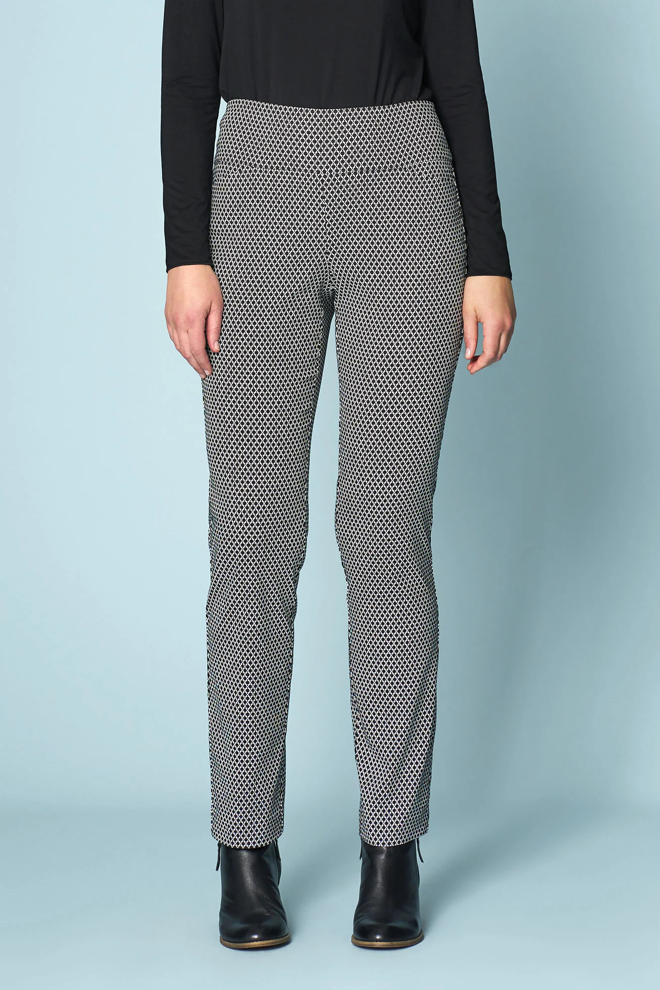 Texture Printed Full Length Pant - Texture Print - Skullriy