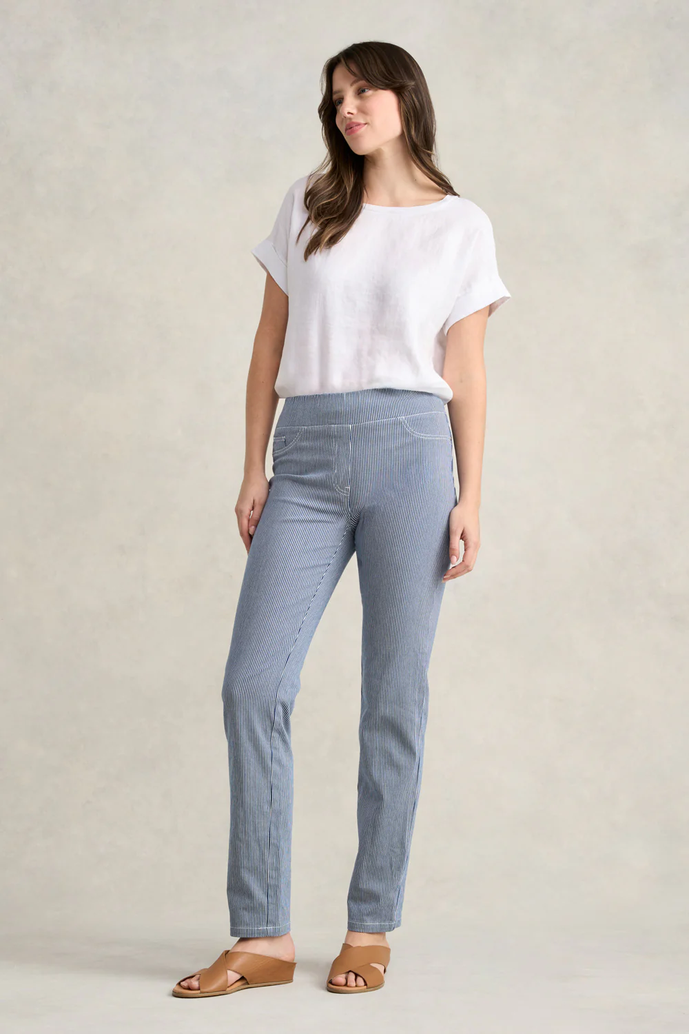 Bengajean  Full Length Straight Leg - Nautical Stripe - Skullriy