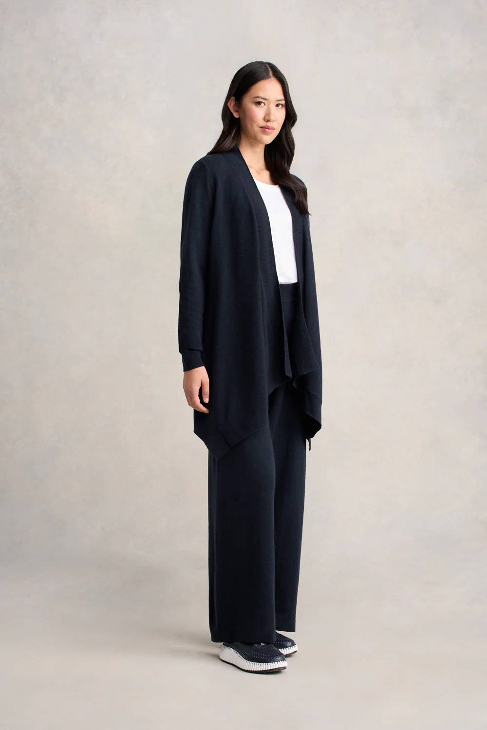 Wool Cashmere Cardigan - Ink - Skullriy